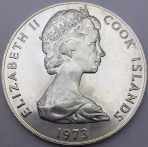 Cook Islands 2 dollars 1973 Elizabeth II