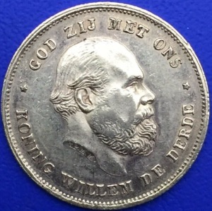 Monnaie or, 10 Gulden Guillaume III 1875