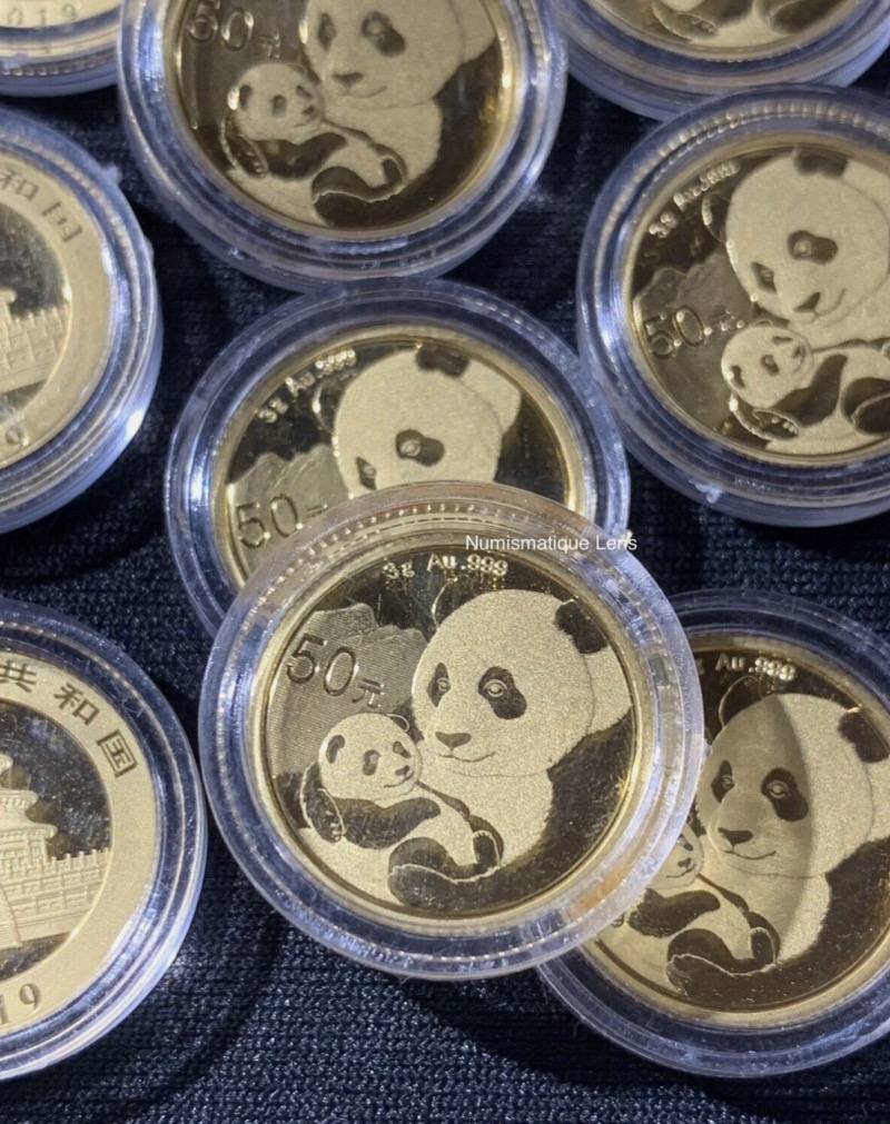 50 Yuan Panda 2019 Or 999 NEUVE