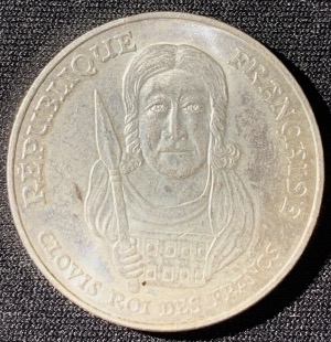 100 francs argent Clovis 1996